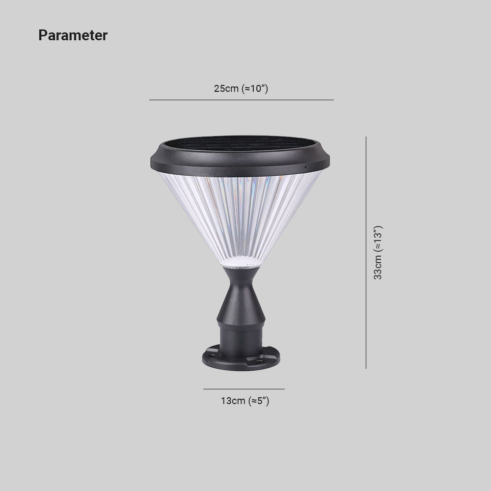 Riley Lámpara Exterior Metal Moderna Diamante, Negro